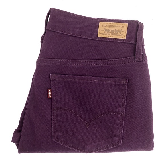 purple levi jeans